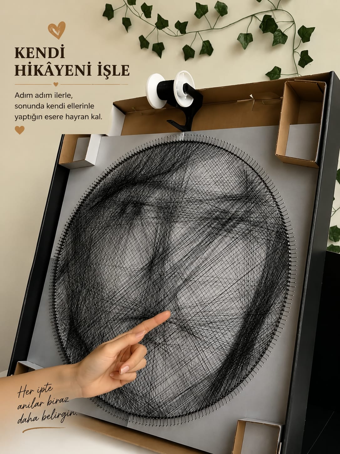 Dokuva  String Art – Kendin Yap Tablo Kiti